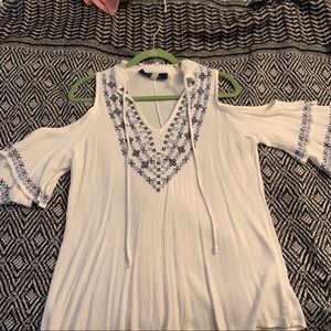 Short sleeve Off the Shoulder Ruffle Sleeved Top